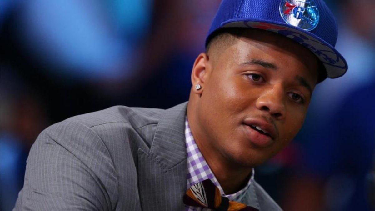Markelle Fultz, tras ser elegido en el primer puesto del 'draft' por los Philadelphia 76ers.-USA TODAY / BRAD PENNER