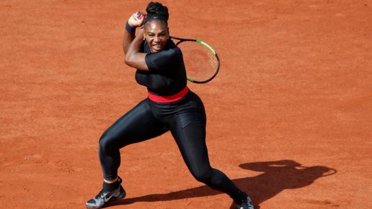 Serena, hoy, en Roland Garros-REUTERS / CHRISTIAN HARTMANN