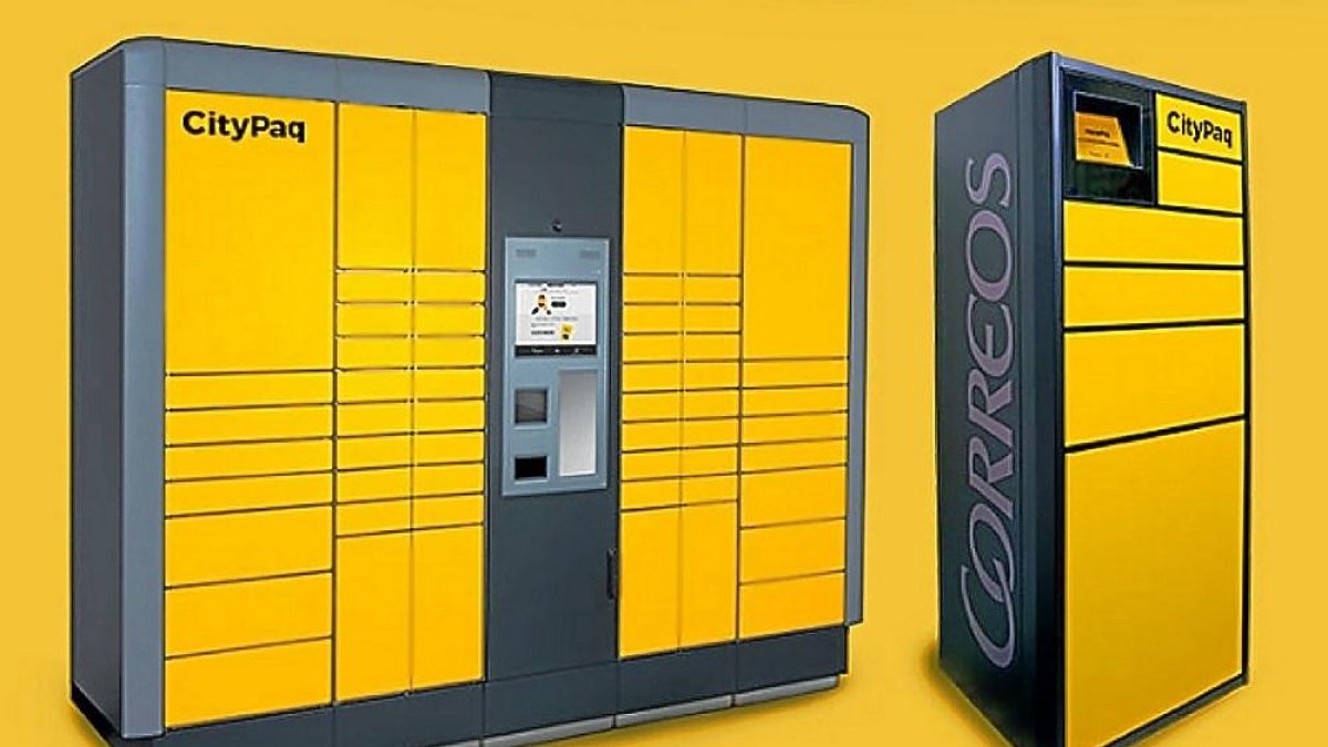 Buzones de paquetería ‘Citypaq’ de Correos.-EUROPA PRESS