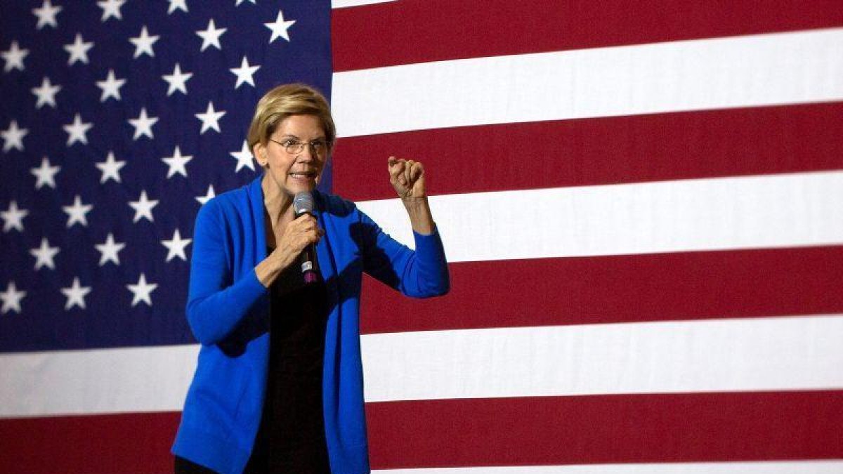 En la imagen, la senadora Elizabeth Warren.-EFE