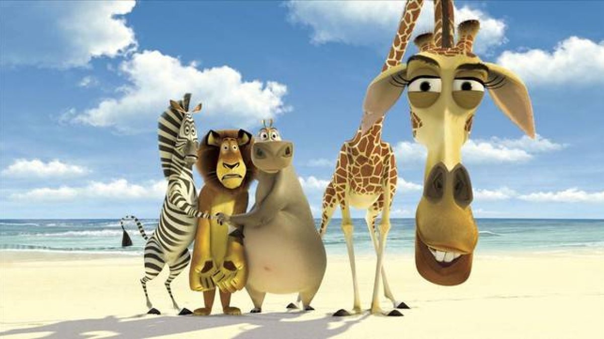 Una imagen de la película de animación 'Madagascar'.-Foto: ARCHIVO