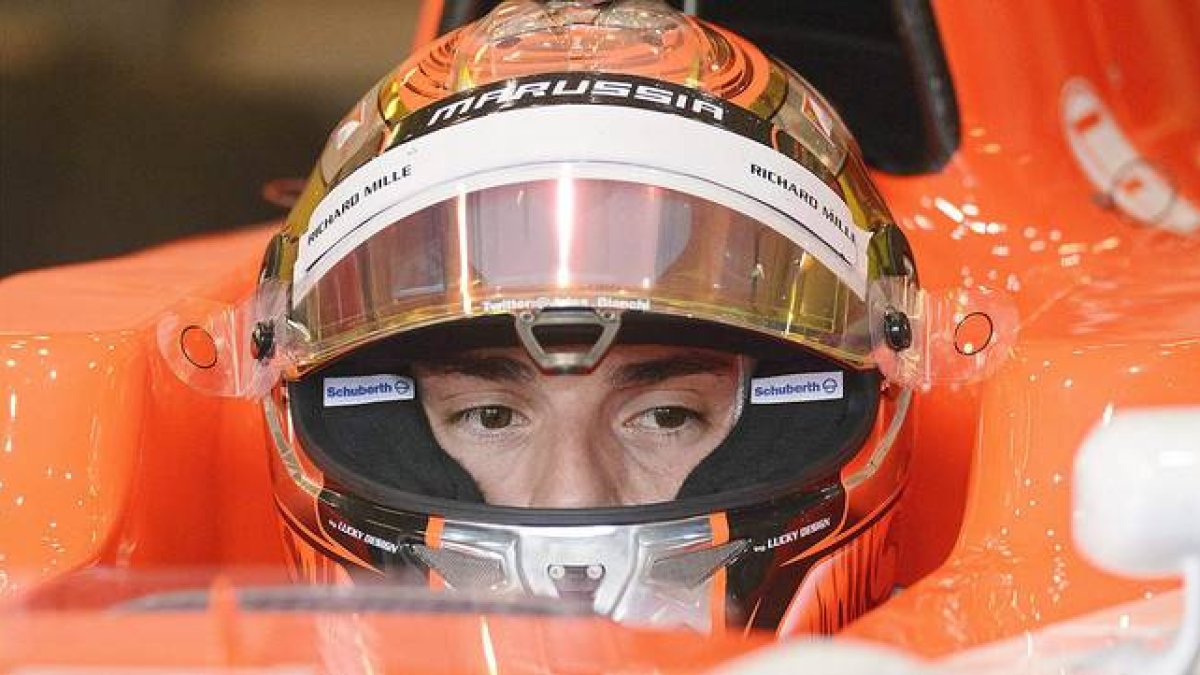 El piloto francés Jules Bianchi, el año pasado, durante una carrera.-Foto:   EFE / ZSOLT DEBRECENI