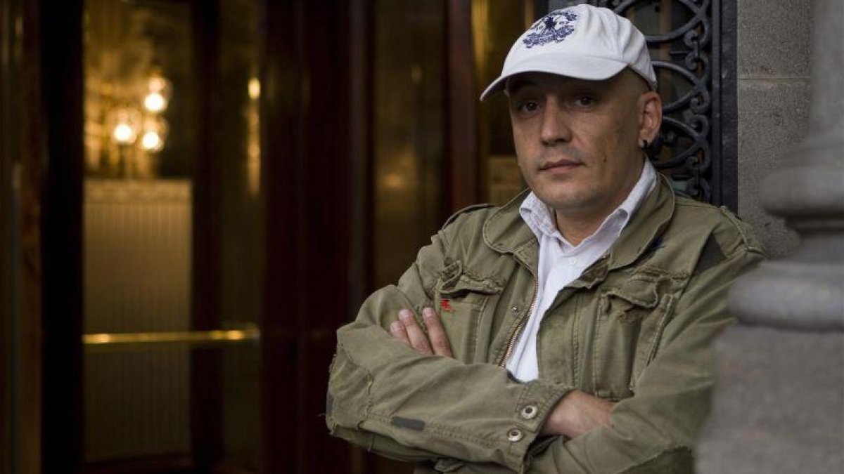 El portavoz del Sindicato de Policías de Catalunya (SPC), David Miquel.-ALBERT BERTRAN