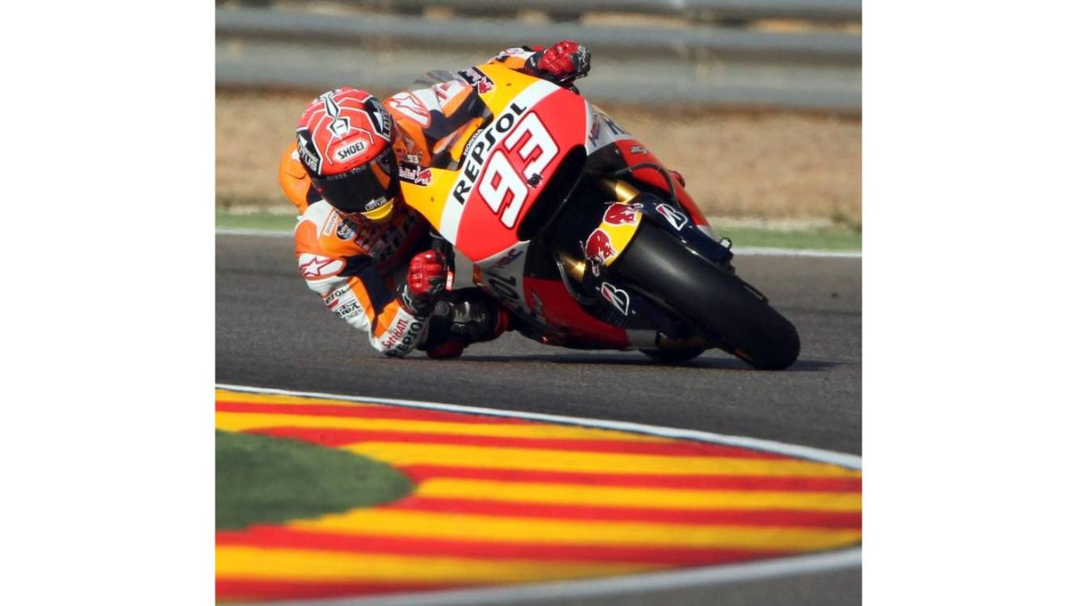 Marc Márquez (Repsol Honda Team) durante la tercera sesión de entrenamientos.-EFE