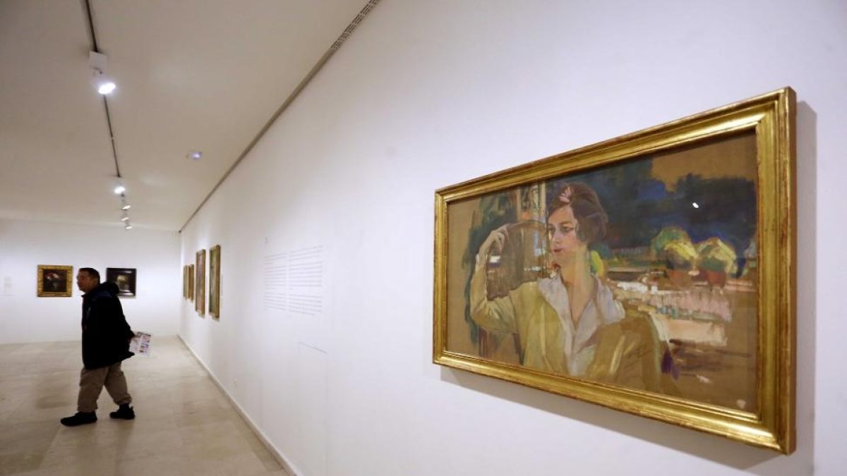 Uno de los cuadros de la exposición.-ICAL