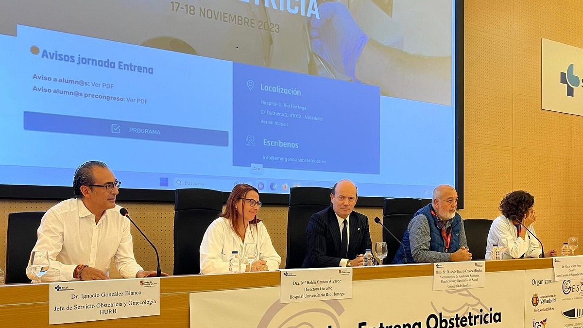 La presentación de las jornadas ‘Entrena Obstetricia’. -JCyL