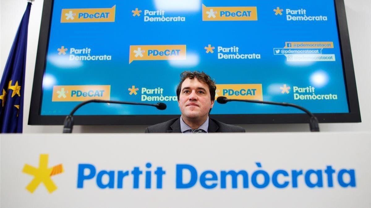 David Bonvehí, presidente del PDECat.-EFE / ALEJANDRO GARCÍA