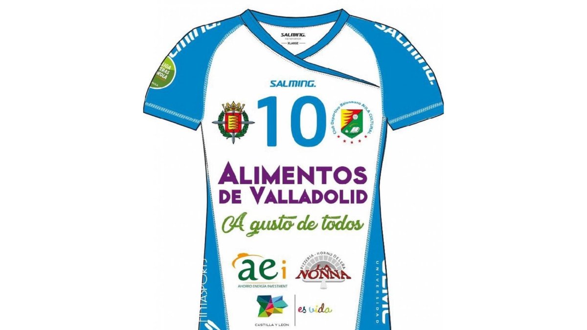 Camiseta con su patrocinador.-D.V.