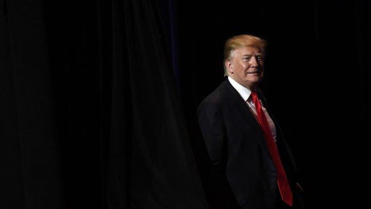 El presidente de los Estados Unidos, Donald Trump, en un evento en Washington.-AP