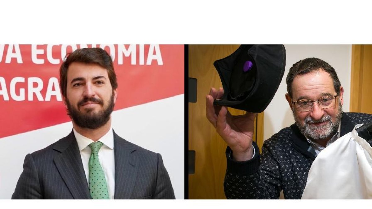 El vicepresidente de la Junta de Castilla y León, Juan García-Gallardo (ICAL), y Félix Pavón (TOMáS ALONSO)