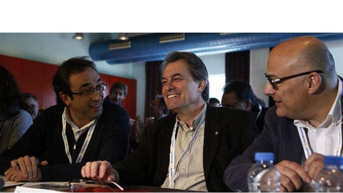 Rull y Mas, en el Consell Nacional de CDC.-Foto: ALBERT BERTRAN