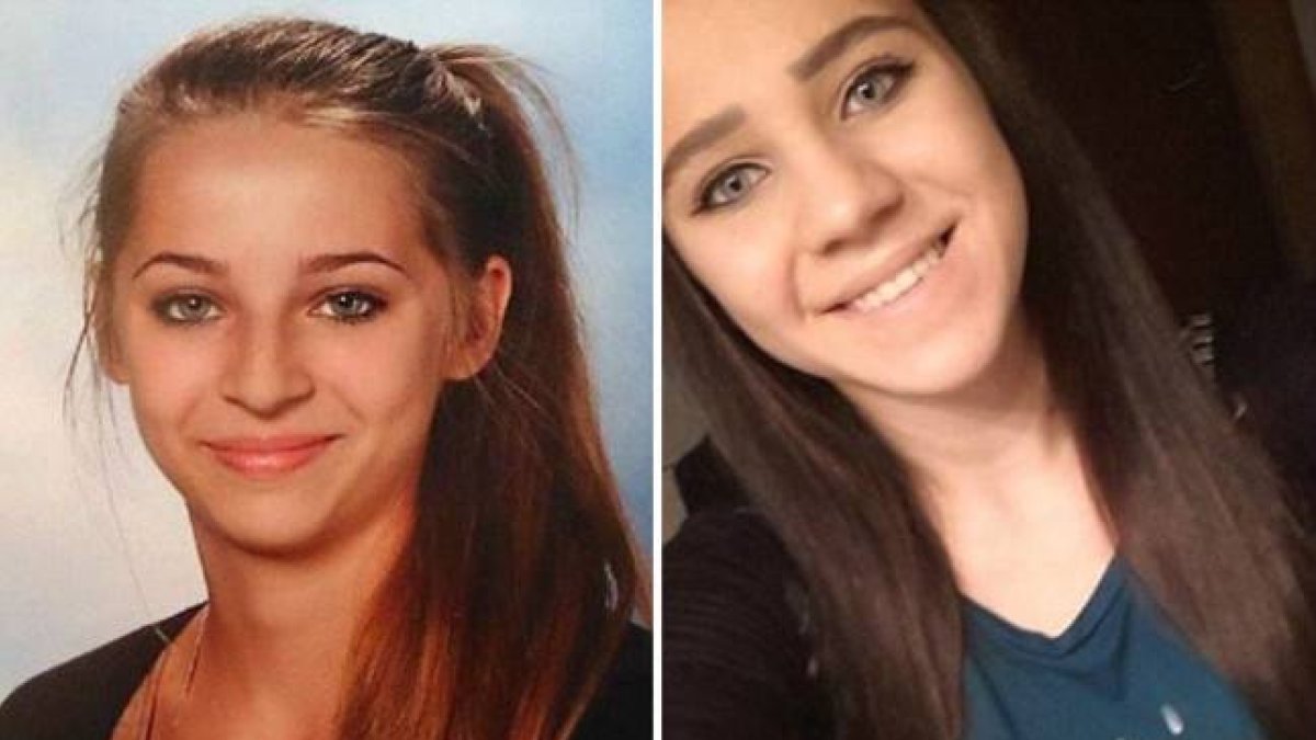 Las adolescentes Samra Kesinovic, de 16 años, y Sabina Selimovic, de 15 años, que se fueron a Siria el pasado verano.-