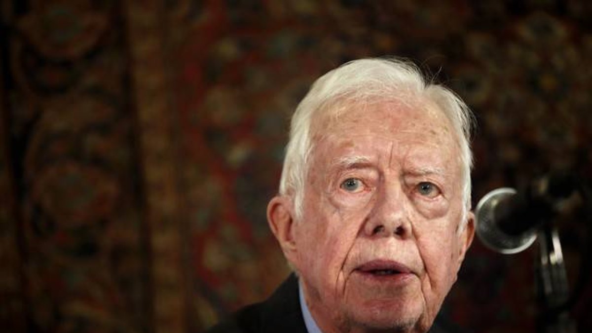 Jimmy Carter, el pasado mayo, en Jerusalén.-AFP / THOMAS COEX
