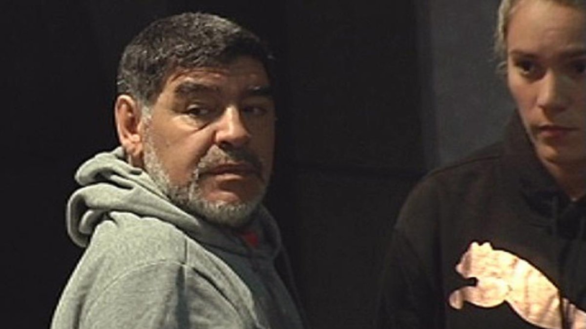 Diego Maradona, en febrero, en Madrid.-EFE