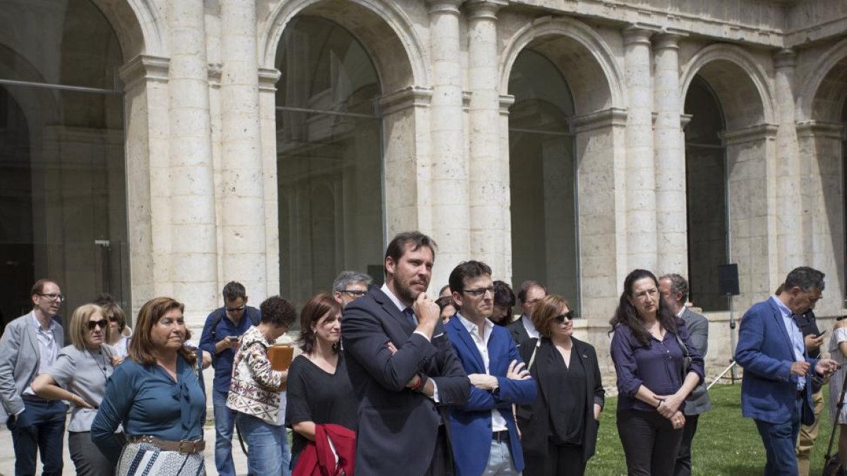 El alcalde de Valladolid durante la presentación de la campaña
