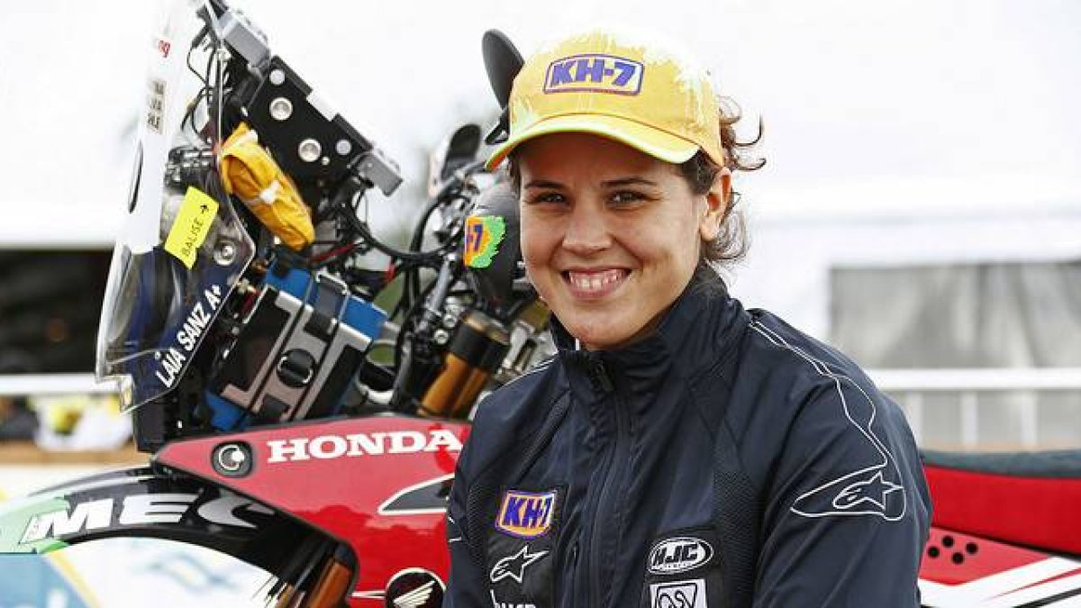 La piloto catalana Laia Sanz, campeona de enduro por cuarta vez consecutiva.-HONDA