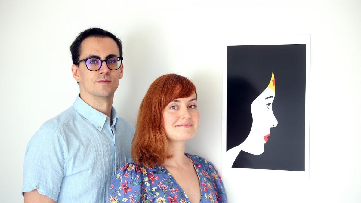 Los ilustradores vallisoletanos Raúl Allén y Patricia Martín.-ICAL