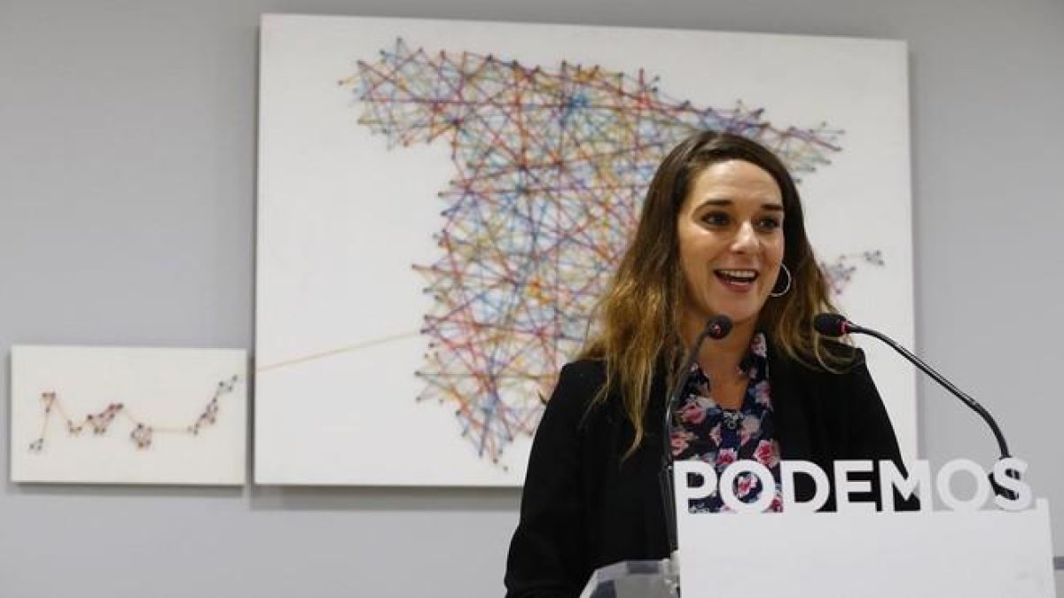 La coportavoz del Consejo de Coordinación de Podemos, Noelia Vera. / JP GANDUL (EFE)-EFE / JP GANDUL