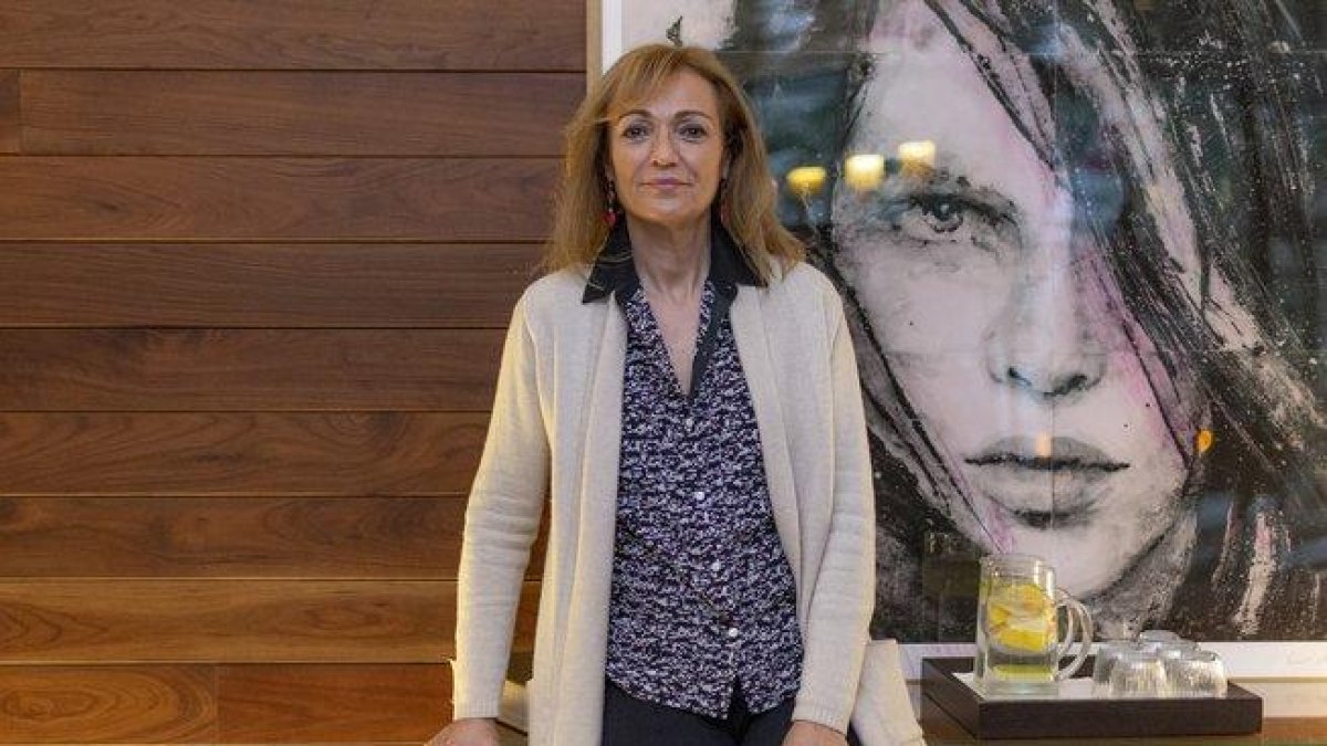 Cristina Morató, durante la entrevista en el hotel Alexandra de Barcelona.-MANU MITRU