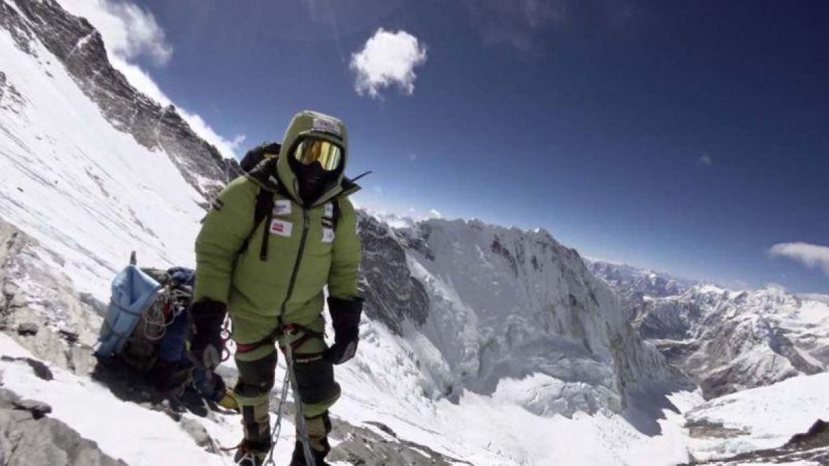 Txikon, en el collado sur del Everest.-ALEX TXIKON