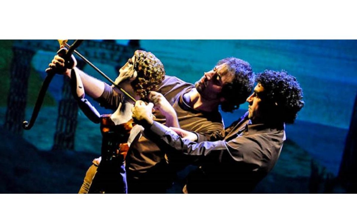 Escena del espectáculo ‘La Guerra de Troya’ que abre los encuentros Te Veo.-