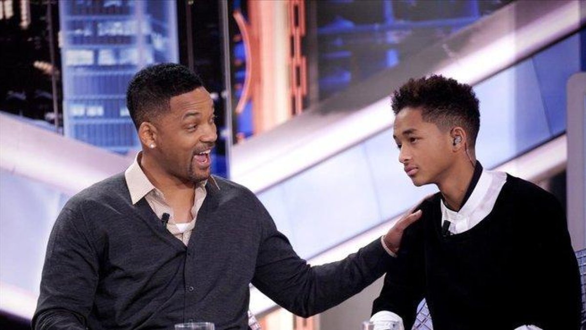 Will Smith y su hijo Jaden, en el plató de ’El Hormiguero’.-