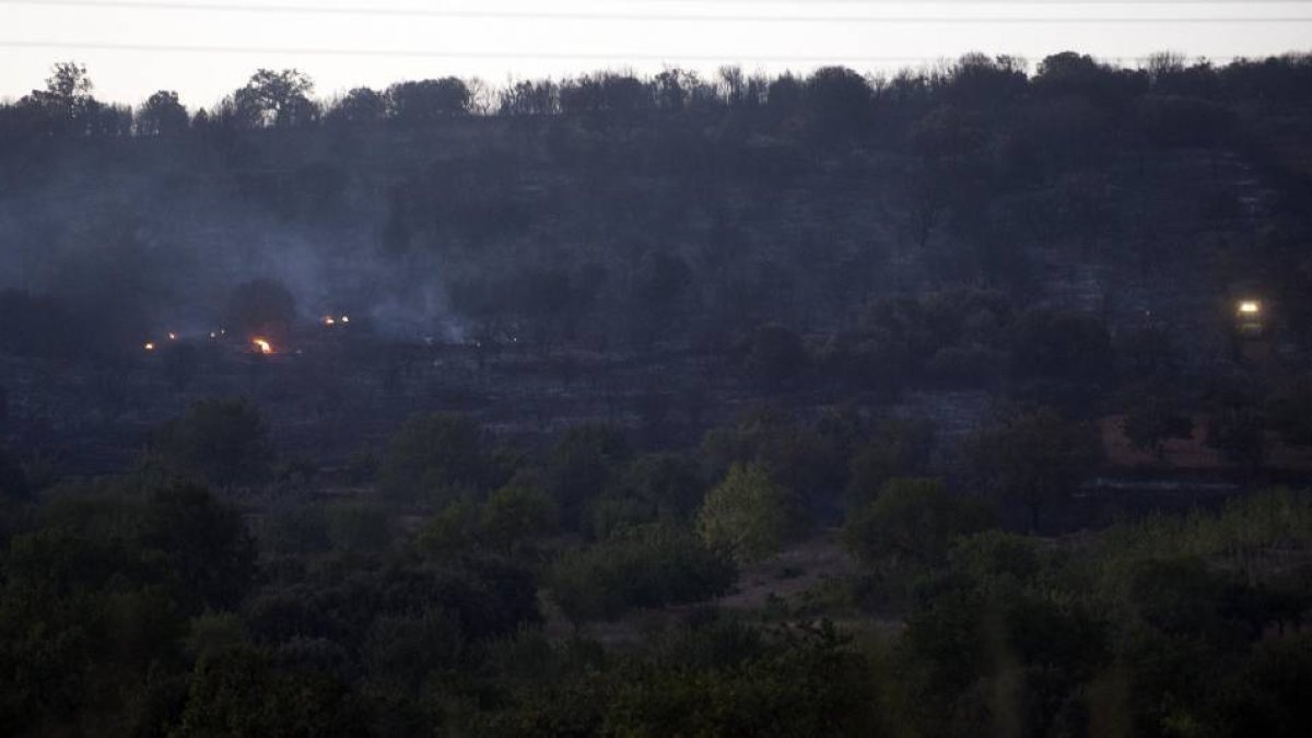Incendio en el término municipal de Puentedura, Burgos-Ical