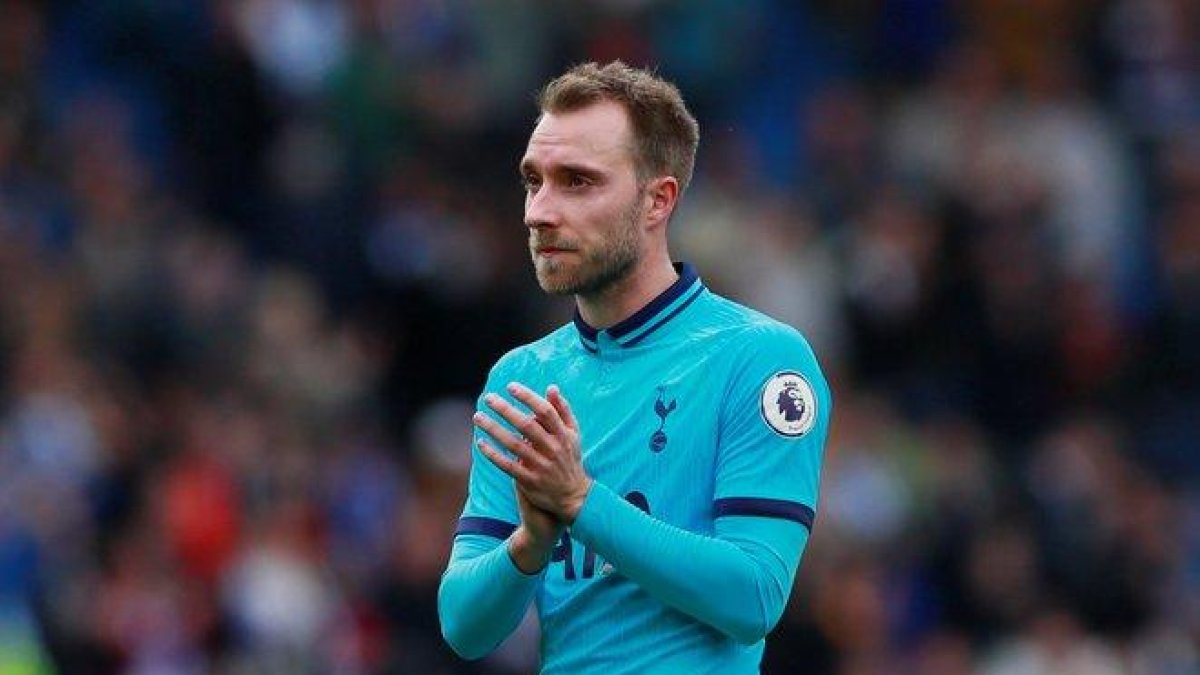 El danés Christian Eriksen en un partido con el Tottenham.-