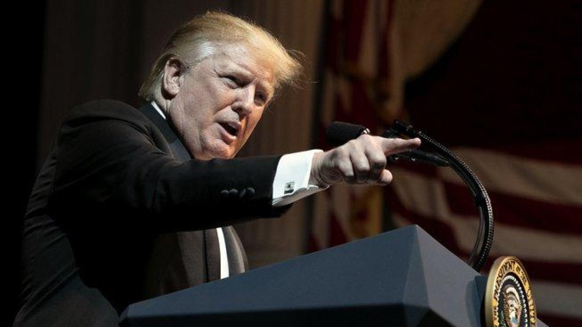 El presidente de los Estados Unidos, Donald Trump.-AP