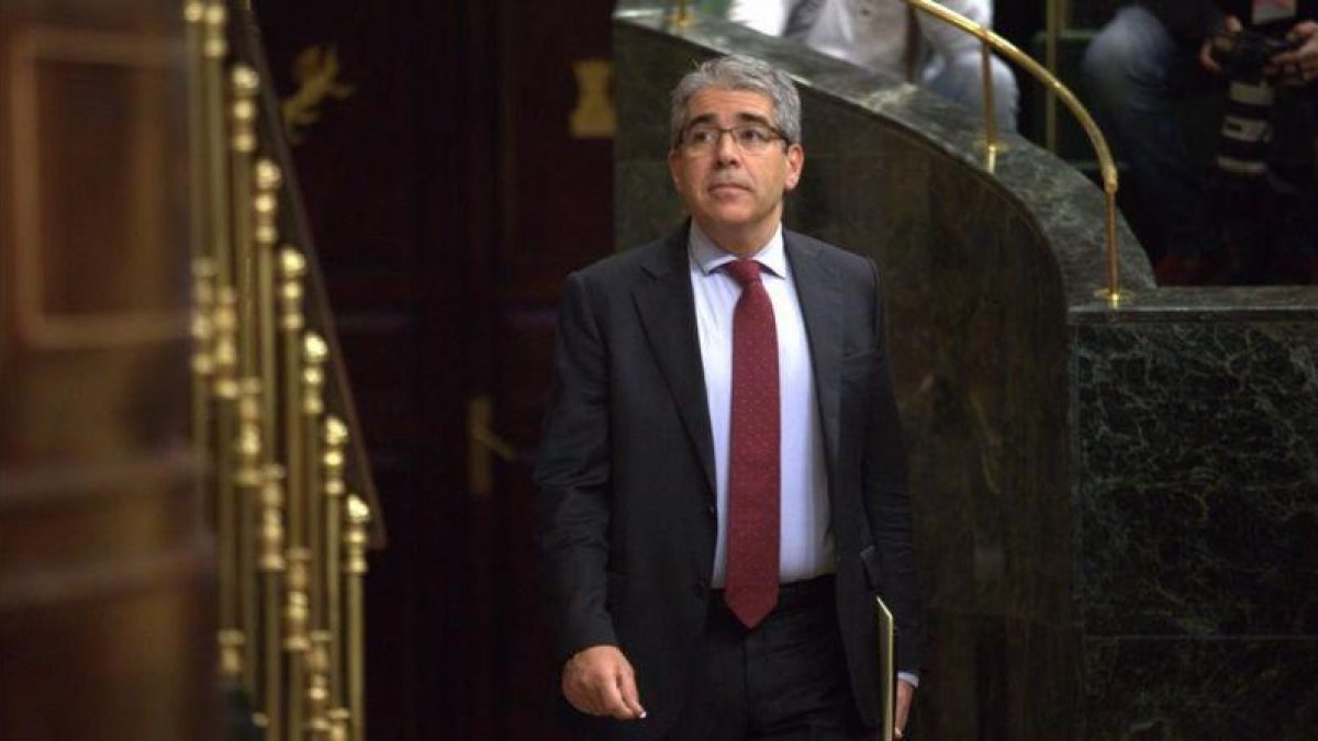Francesc Homs, el pasado martes en el Congreso.-DAVID CASTRO