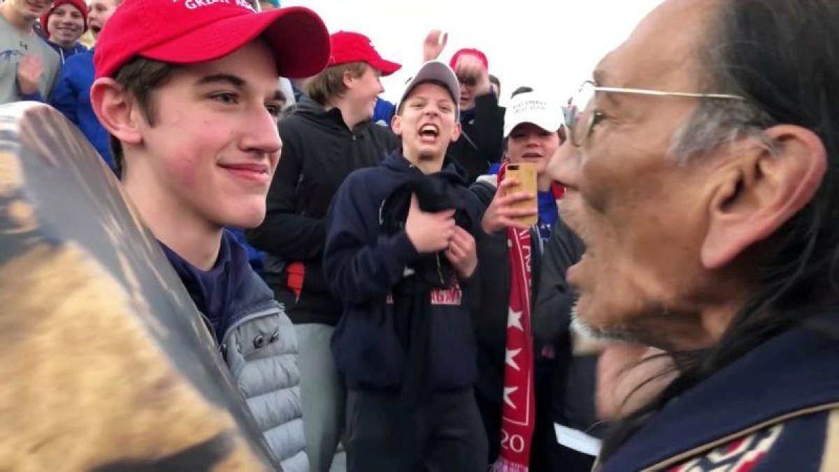 Nicholas Sandmann, el joven seguidor de Trump que se hizo viral.-REUTERS