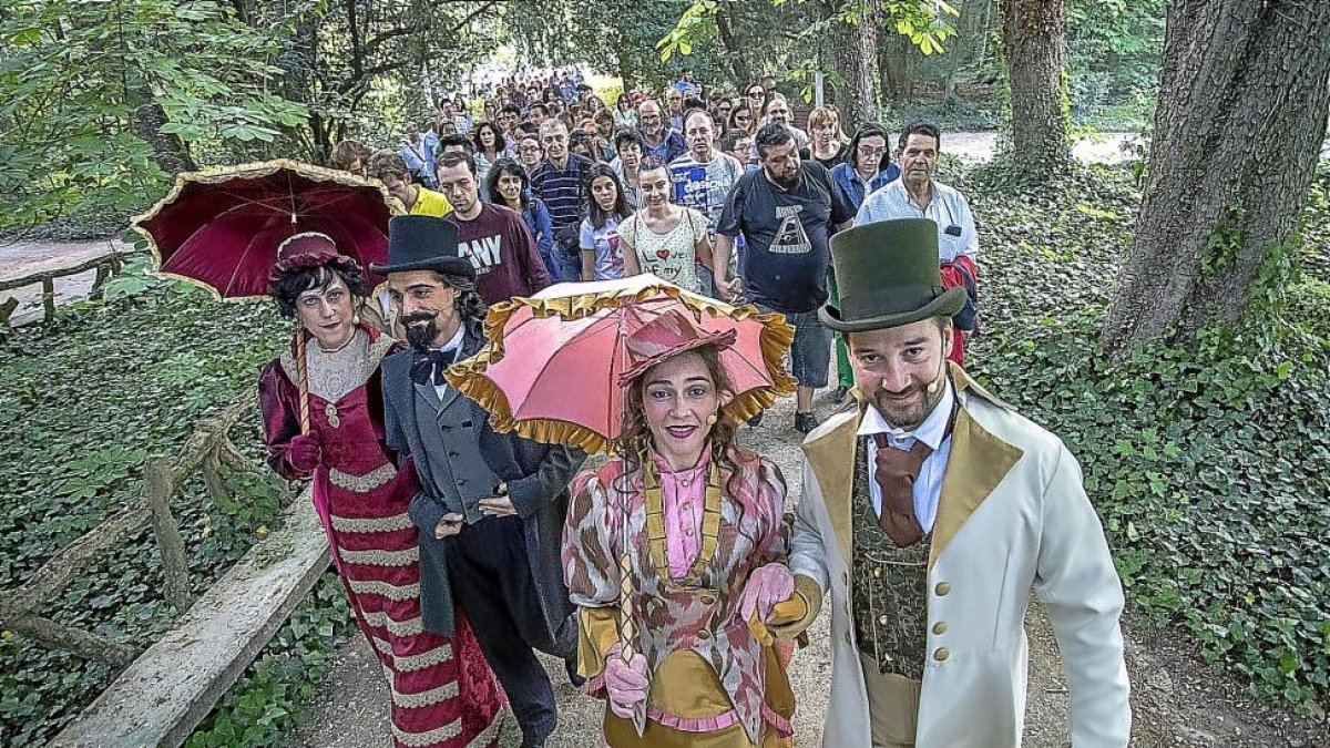 Ruta teatralizada por el Campo Grande de Valladolid.-E.M.