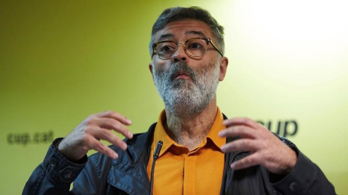 Carles Riera, diputado de la CUP.-ALEJANDRO GARCIA (EFE)