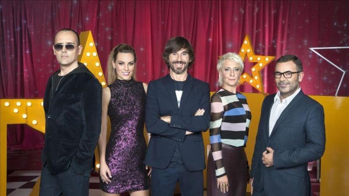 Santi Millán, acompañado del jurado de 'Got talent'.-MEDIASET