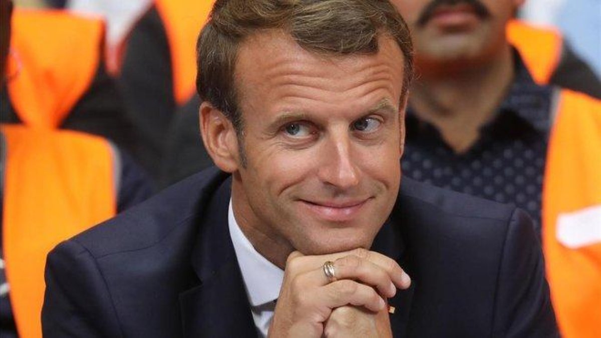 El presidente francés, Emmanuel Macron, en un acto el pasado 10 de septiembre.-LUDOVIC MARIN (POOL) (AFP)