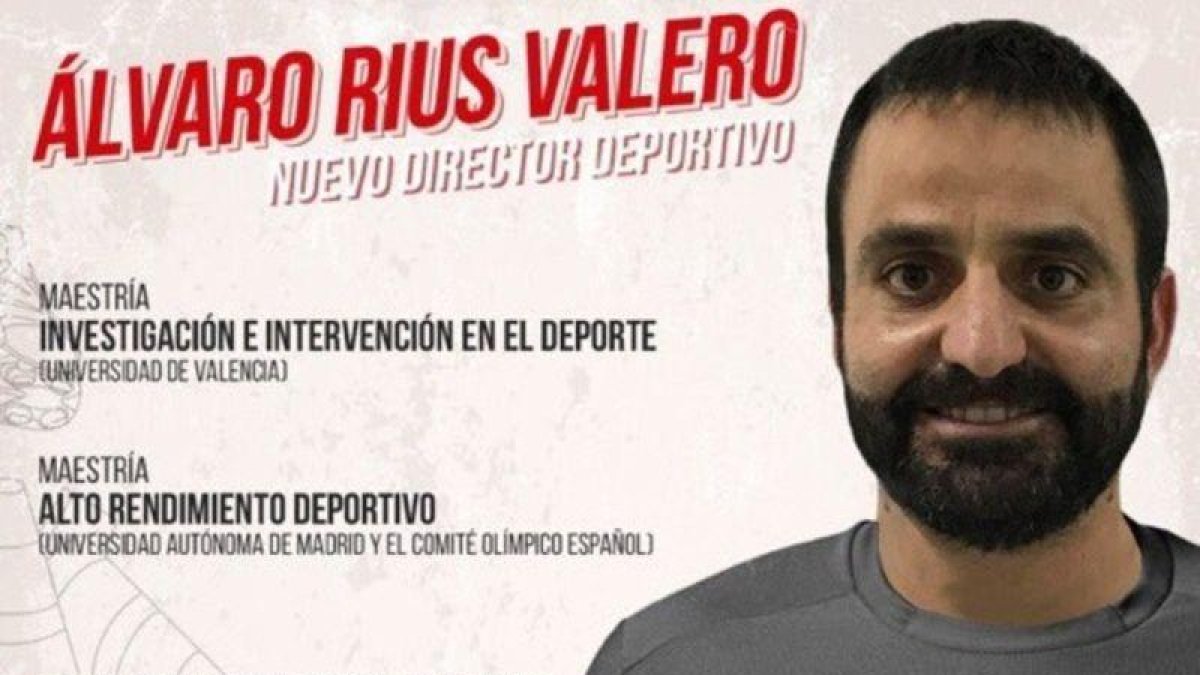 Álvaro Rius Valero es el nuevo director deportivo del América de Cali.-FACEBOOK/AMÉRICA DE CALI