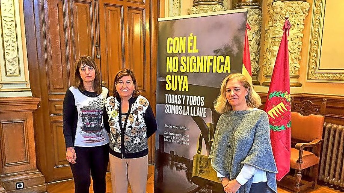 Presentación del programa bajo el lema: ‘Con él no significa suya’.-EL MUNDO