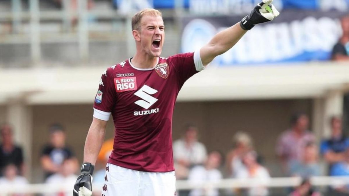 Joe Hart, durante su debut con el Torino.-EFE / PAOLO MAGNI