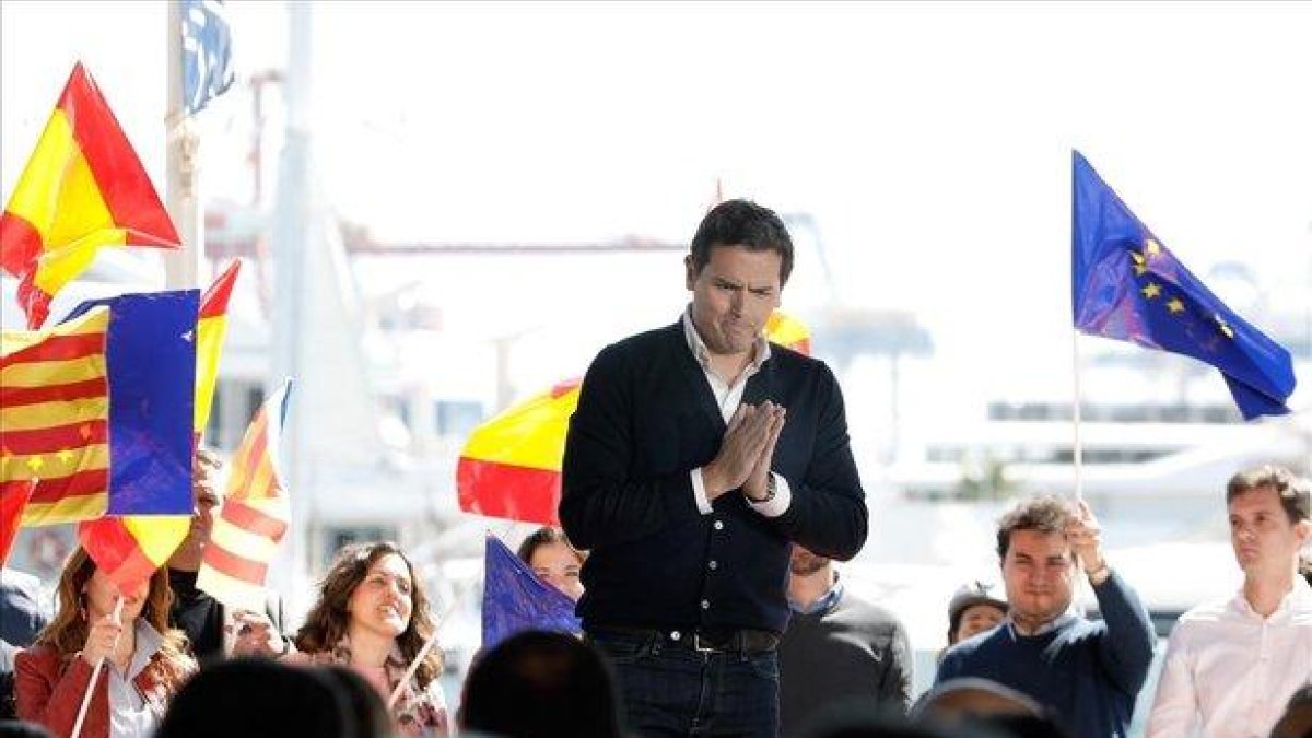 El presidente de Ciudadanos, Albert Rivera, en un acto de su partido este sábado.-EFE