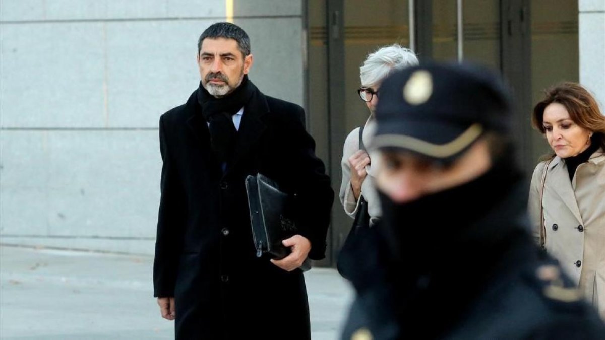 El exjefe de los Mossos Josep Lluís Trapero en su última declaración en la Audiencia Nacional.-JUAN MANUEL PRATS