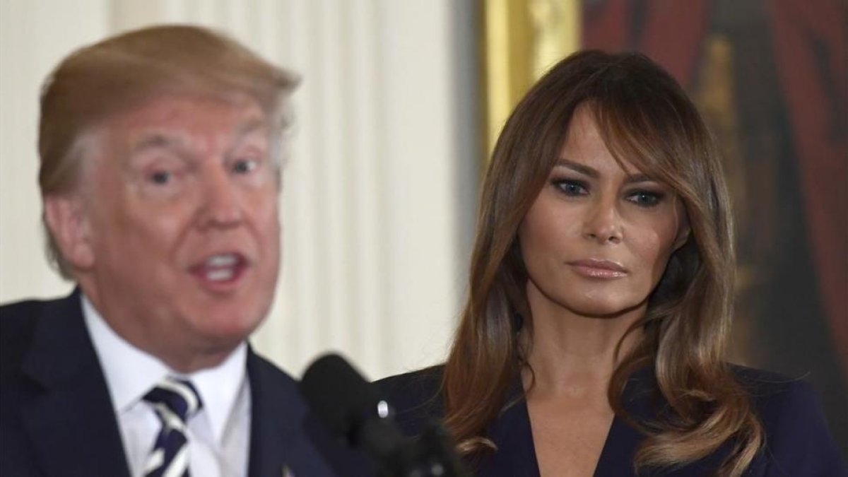 Trump y su esposa, Melania.-/ AP / SUSAN WALSH