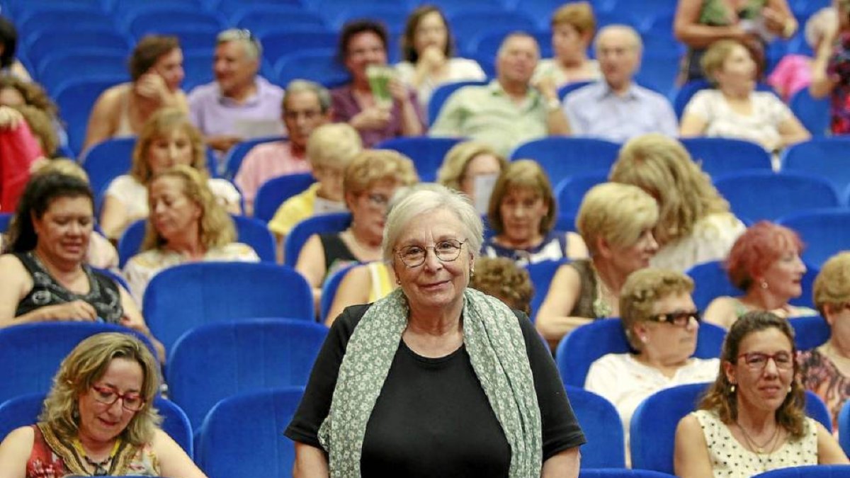 La directora Josefina Molina, en el Aula Magna de la Universidad de Valladolid-J.M. Lostau