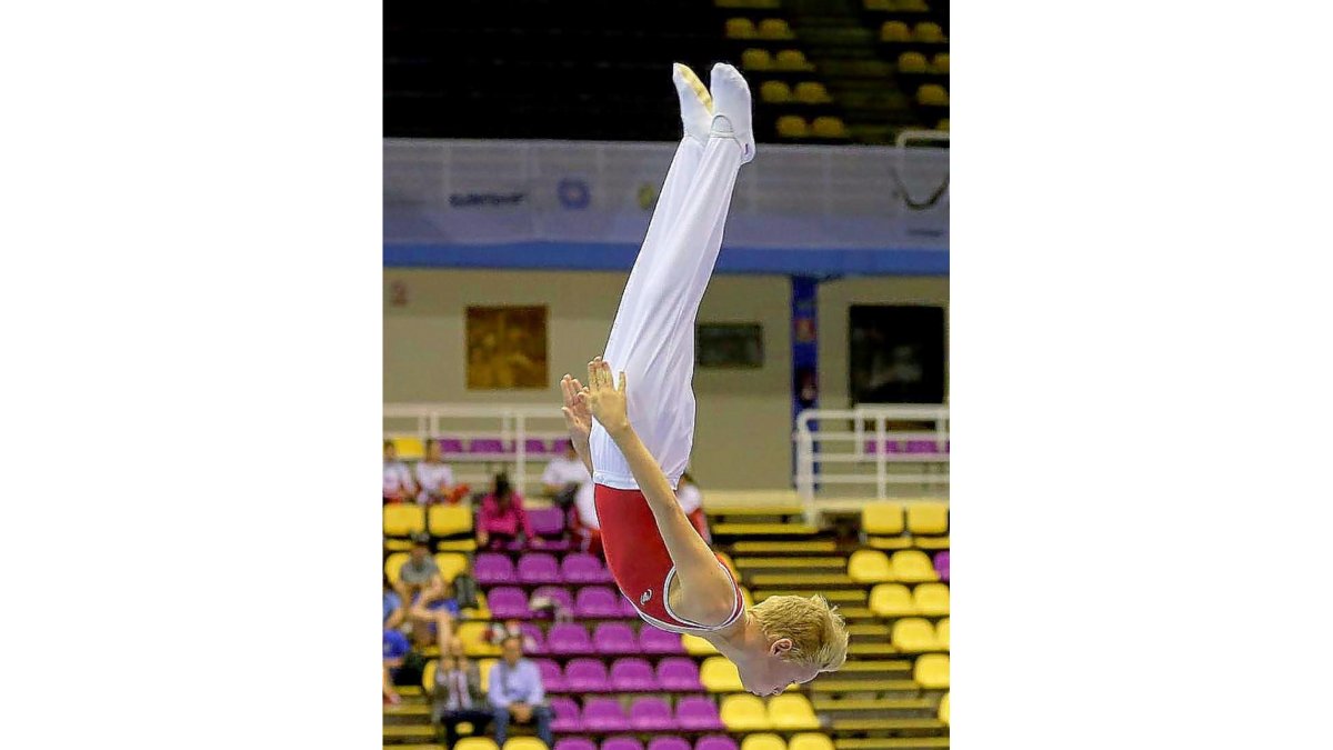 Egor Herrero, del Club Arroyo, ayer en la jornada inaugural.-MONTSE ÁLVAREZ