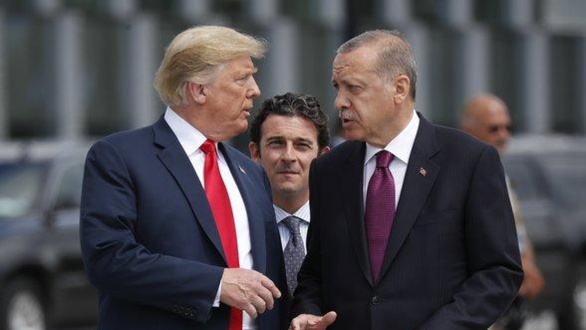 Donald Trump y Recep Tayyip Erdogan, en una imagen de archivo.-AP