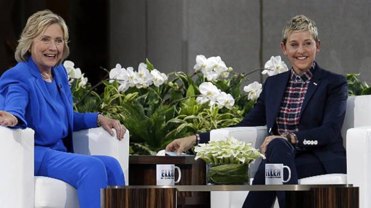 Hillary Clinton, en el programa de Ellen DeGeneres, al que acudió el pasado lunes.-AP / MARY ALTAFFER
