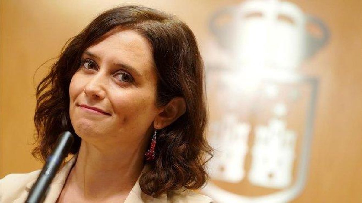 La nueva presidenta de la Comunidad de Madrid, Isabel Díaz Ayuso.-JOSÉ LUIS ROCA