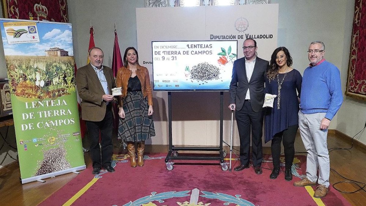 García Moro, Toledano, Alonso, Hernández y Ponga ayer, en Pimentel.-E. M.