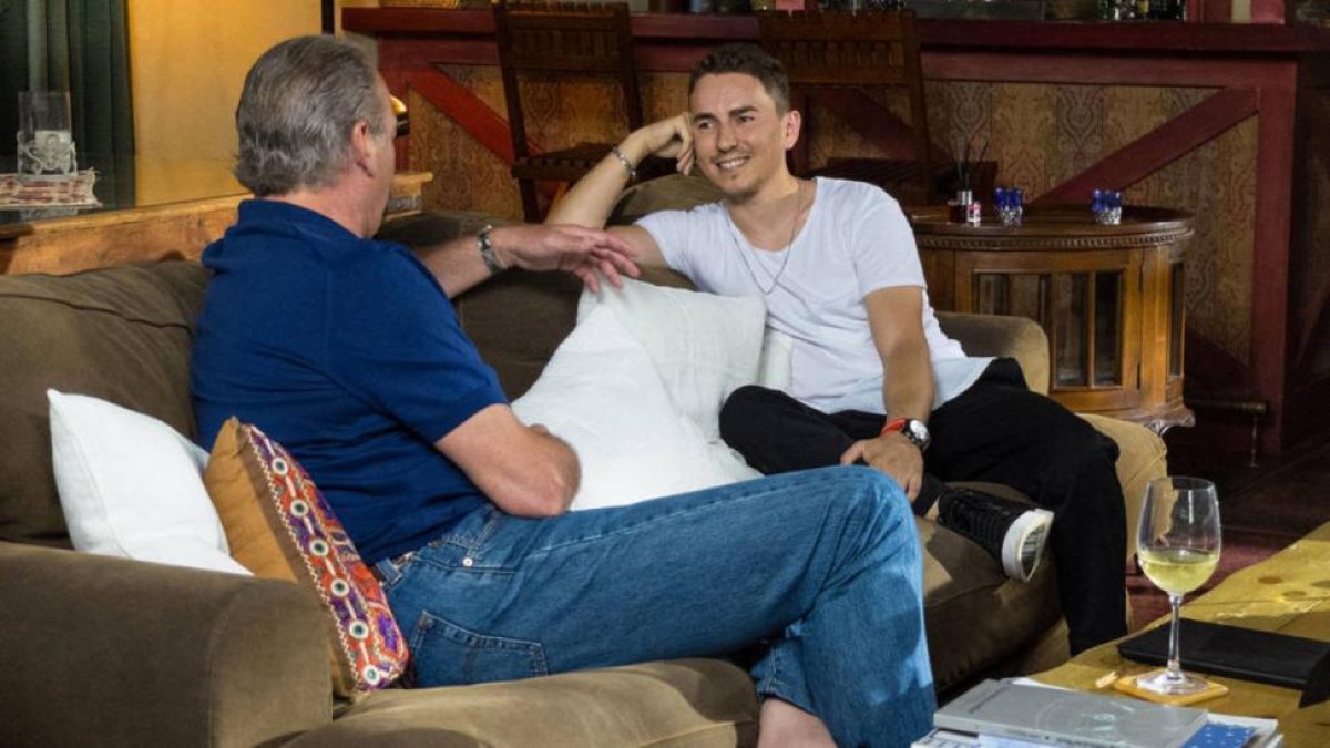 Bertín Osborne, con Jorge Lorenzo, en Mi casa es la tuya.-MEDIASET