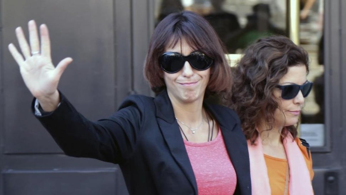 Juana Rivas, a la salida de los jugados de Granada, el 5 de septiembre.-EFE / PEPE TORRES