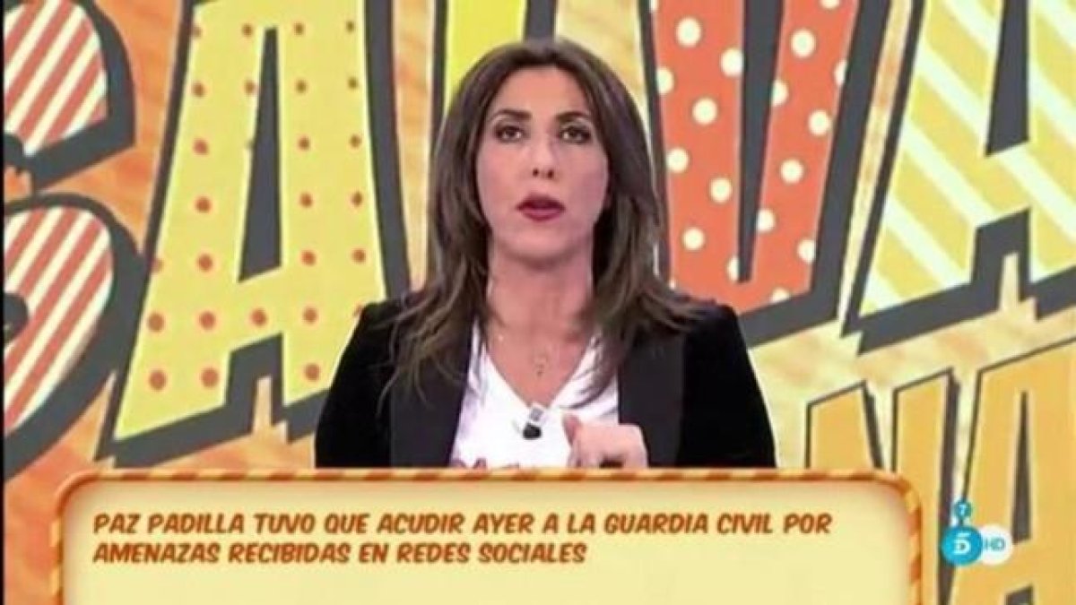 Paz Padilla, en 'Sálvame'.-VIDEOTAPE TELE 5